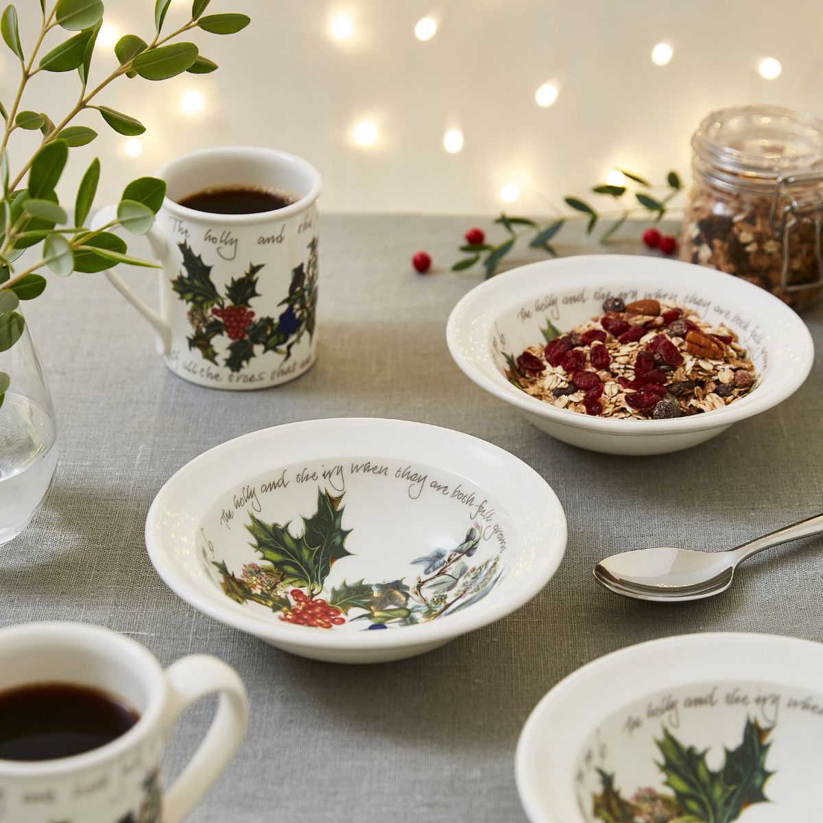 The Holly and The Ivy Oatmeal/Soup Bowl (Single) image number null